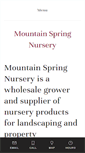 Mobile Screenshot of mountainspringnursery.com
